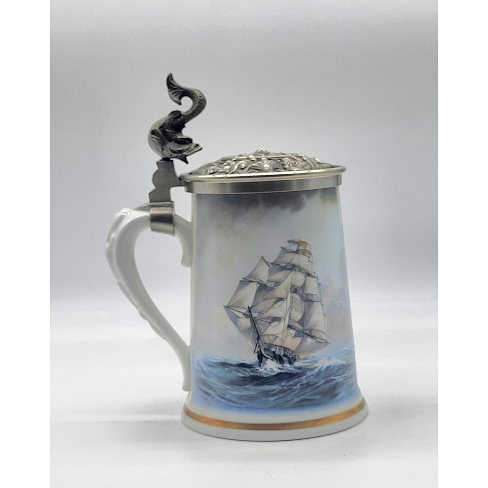 "Greyhounds Of The Sea" Stein By Leonard J Pearce Haviland Of Limoges 1983 - Picture 5 of 12